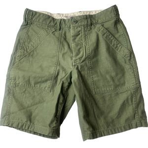 Wallace & Barnes 29 Bermuda Men’s Shorts Army Green Chino Travel Active Outdoors